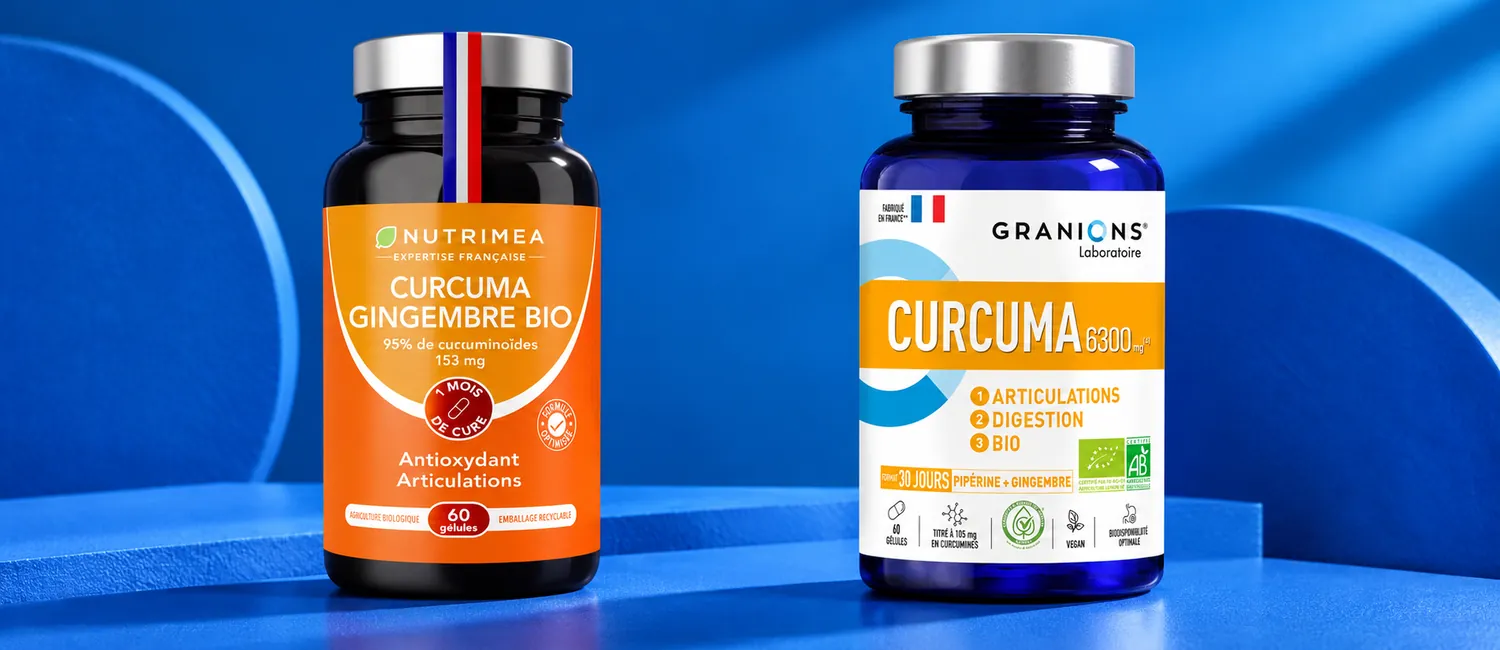 Curcuma Nutrimea et Granions côte à côte